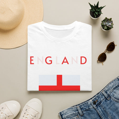 England Flag T‑Shirt — Minimal St. George’s Cross Tee
