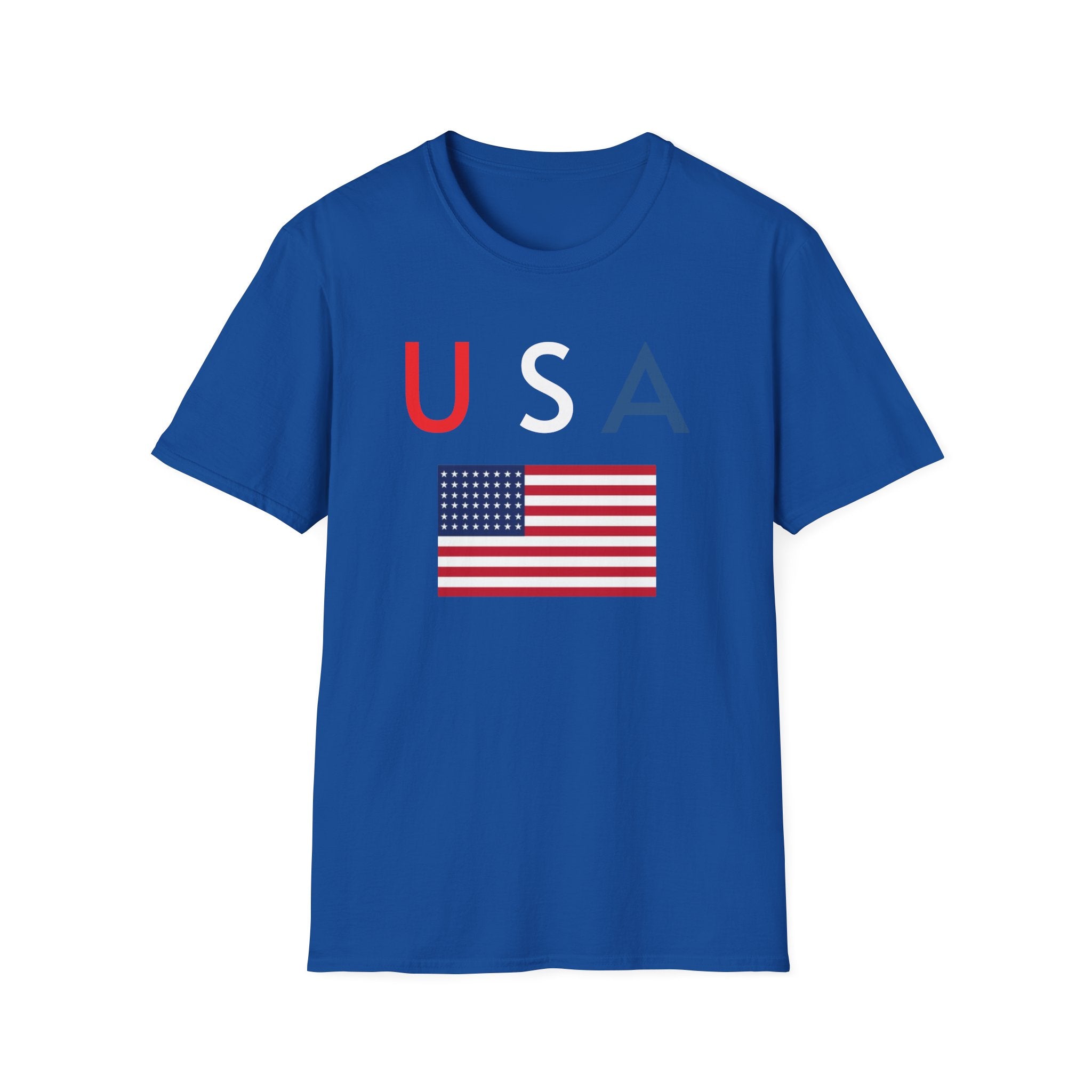 USA Flag Tee — Patriotic U A Graphic T-Shirt