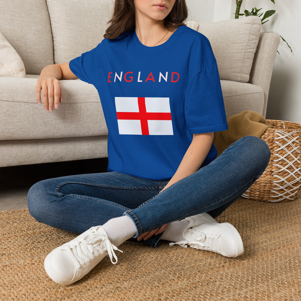 England Flag T‑Shirt — Minimal St. George’s Cross Tee