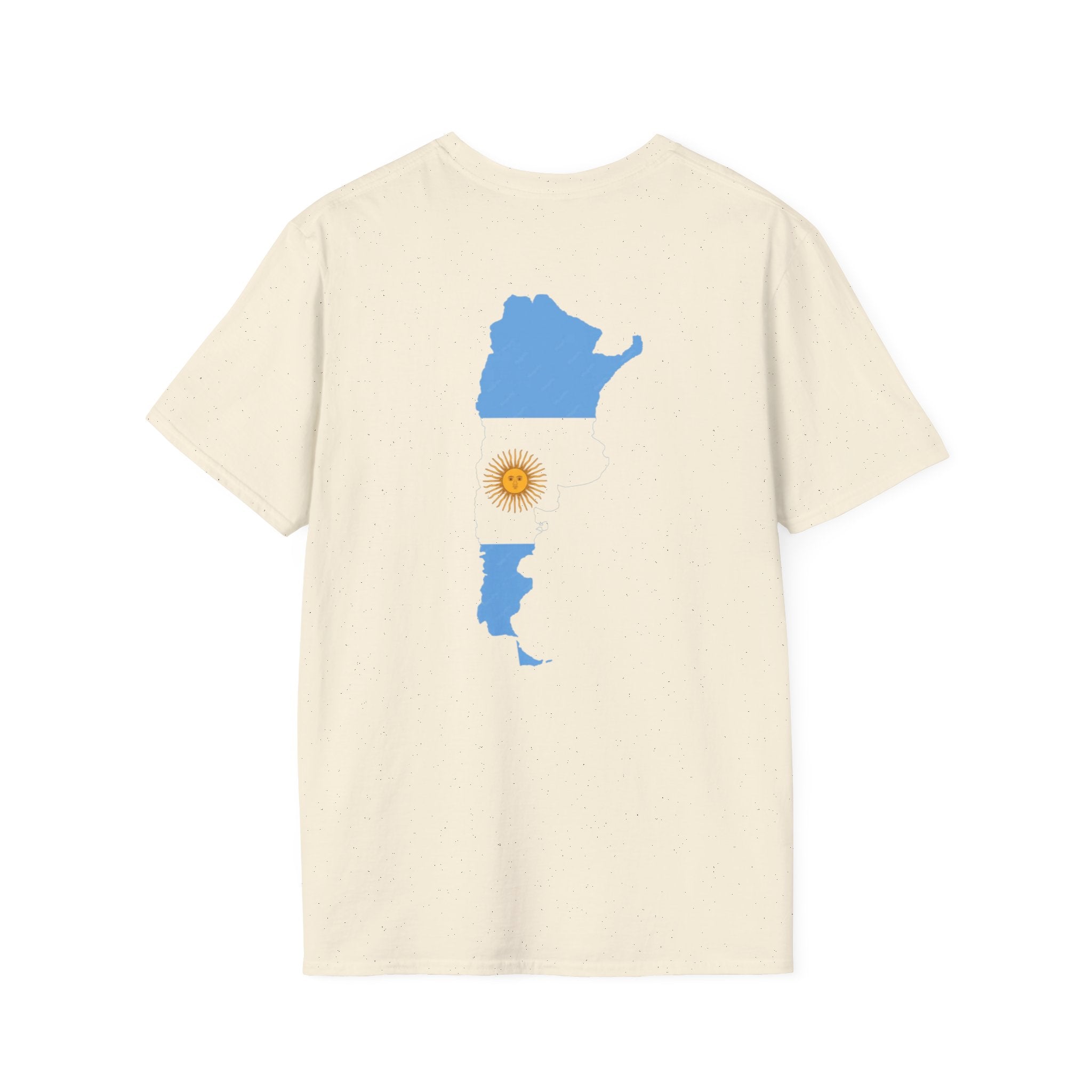 Argentina Flag T-Shirt — Retro Blue White Sun Soccer Fan Tee