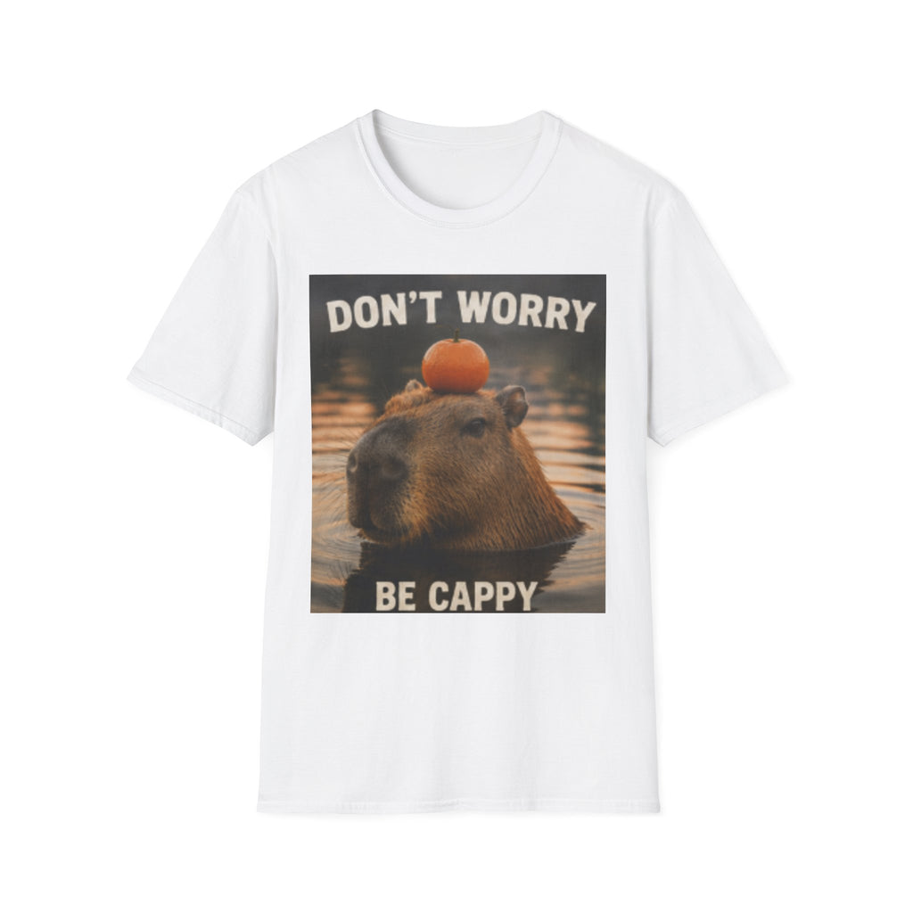 Don't Worry Be Cappy T-Shirt — Funny Capybara Animal Tee