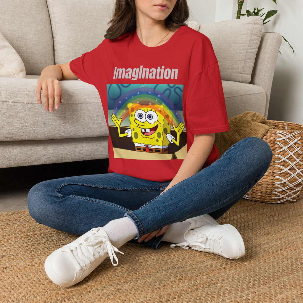 Imagination SpongeBob T-Shirt — Rainbow Cartoon Graphic Tee