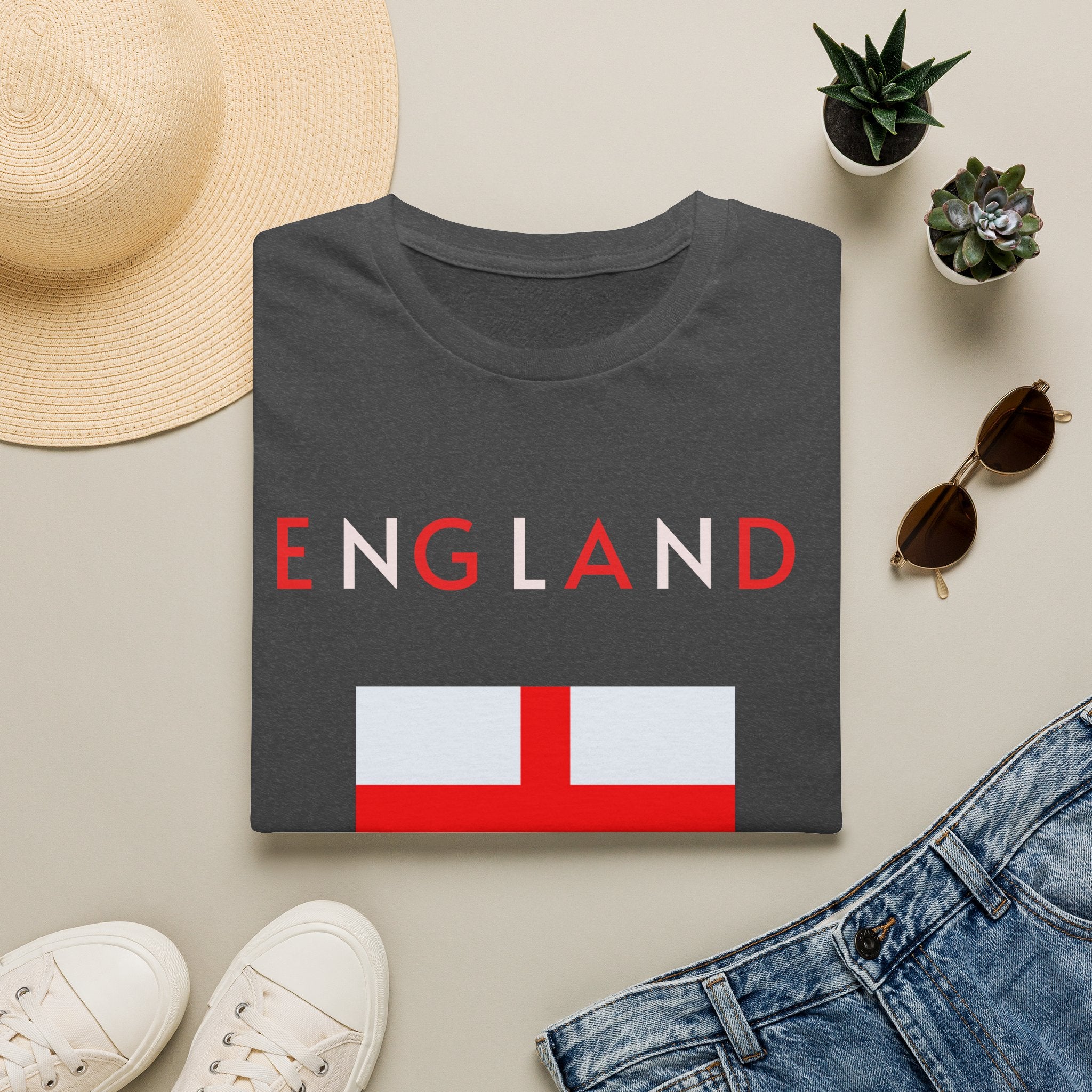England Flag T‑Shirt — Minimal St. George’s Cross Tee