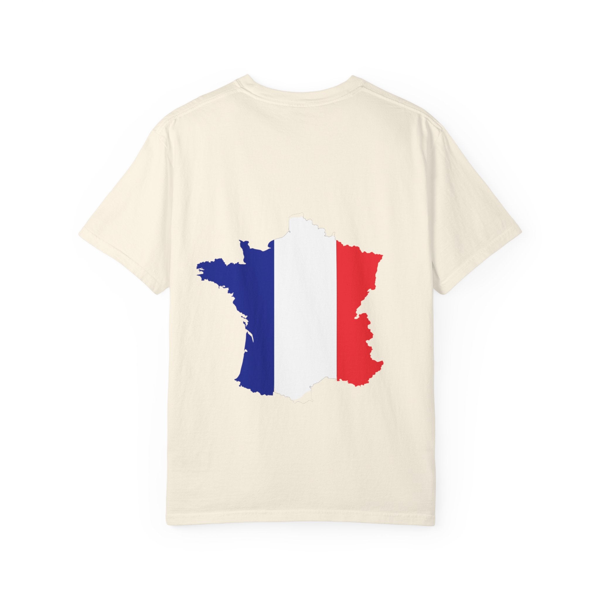 France Flag T-Shirt — Tricolore Map & FR CE Graphic