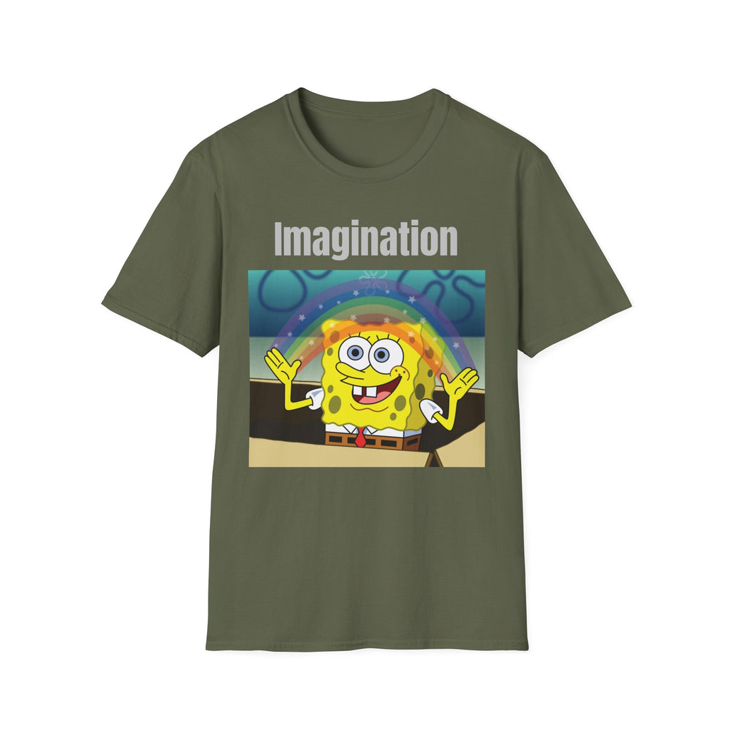 Imagination SpongeBob T-Shirt — Rainbow Cartoon Graphic Tee