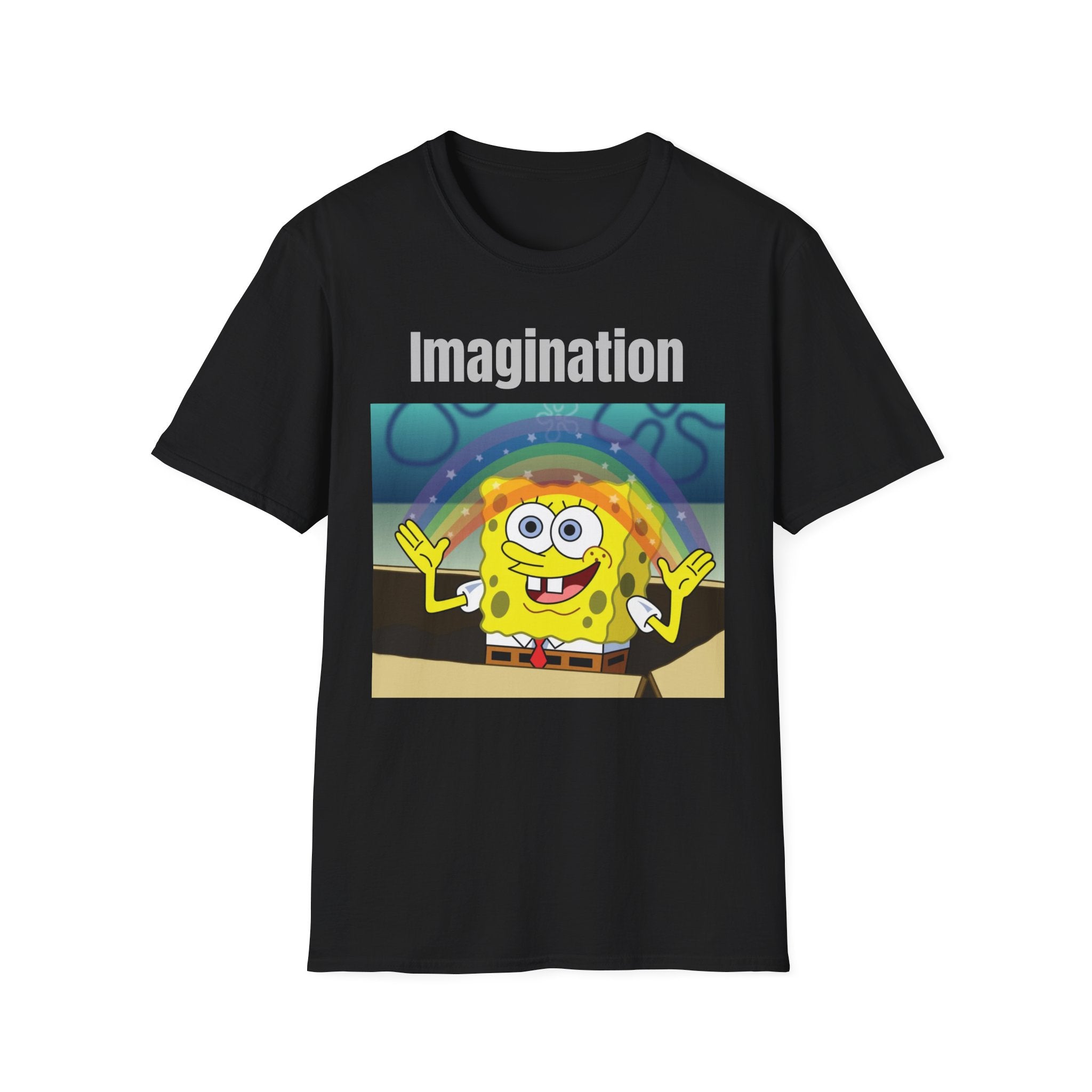 Imagination SpongeBob T-Shirt — Rainbow Cartoon Graphic Tee