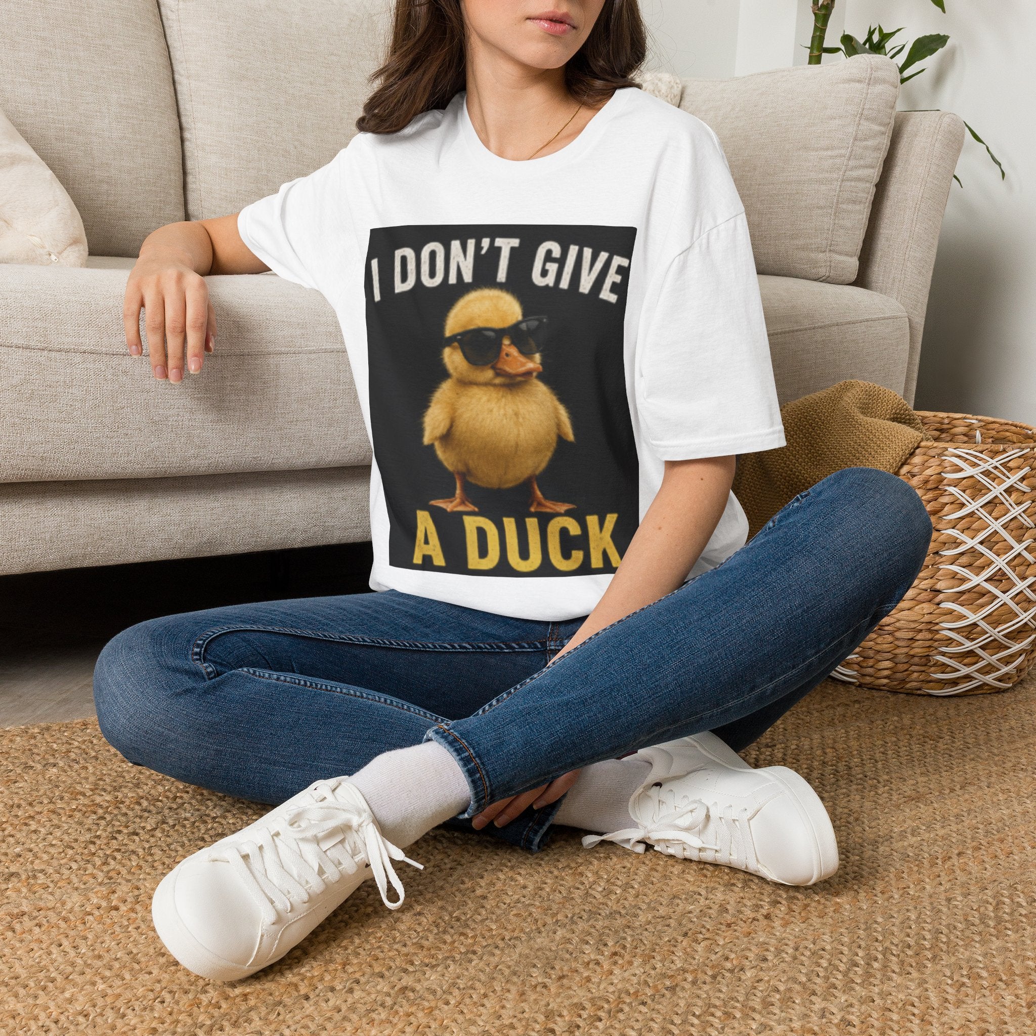 I Don't Give A Duck T-Shirt — Funny Cool Duck Graphic Tee