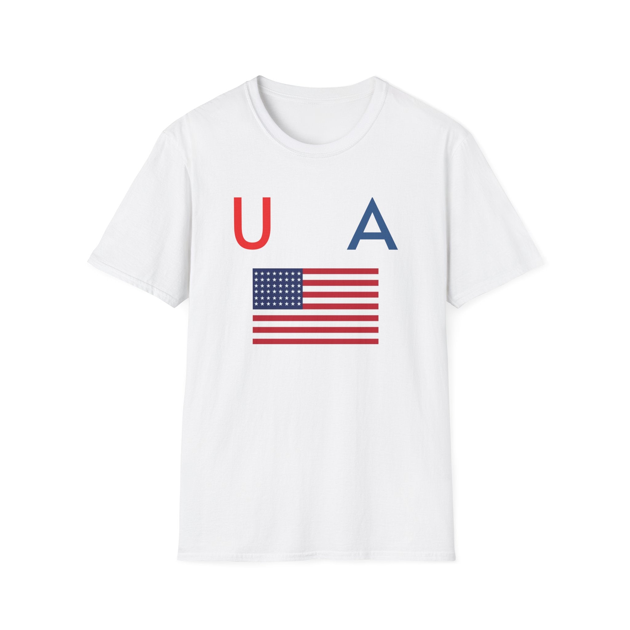 USA Flag Tee — Patriotic U A Graphic T-Shirt