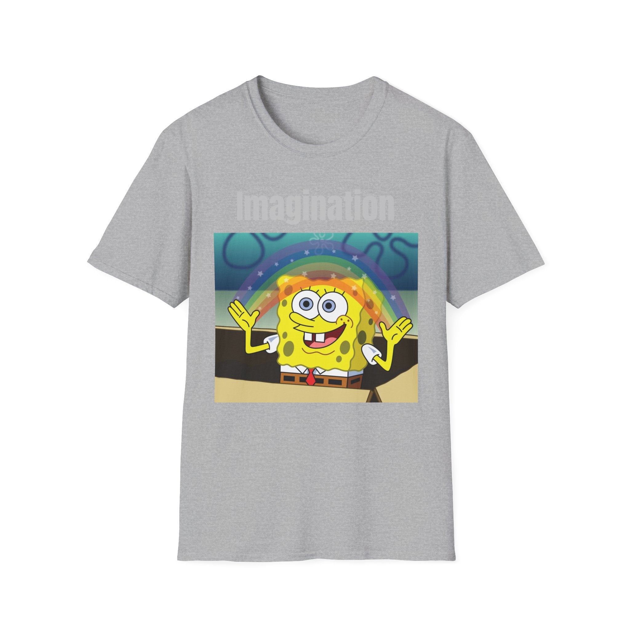 Imagination SpongeBob T-Shirt — Rainbow Cartoon Graphic Tee