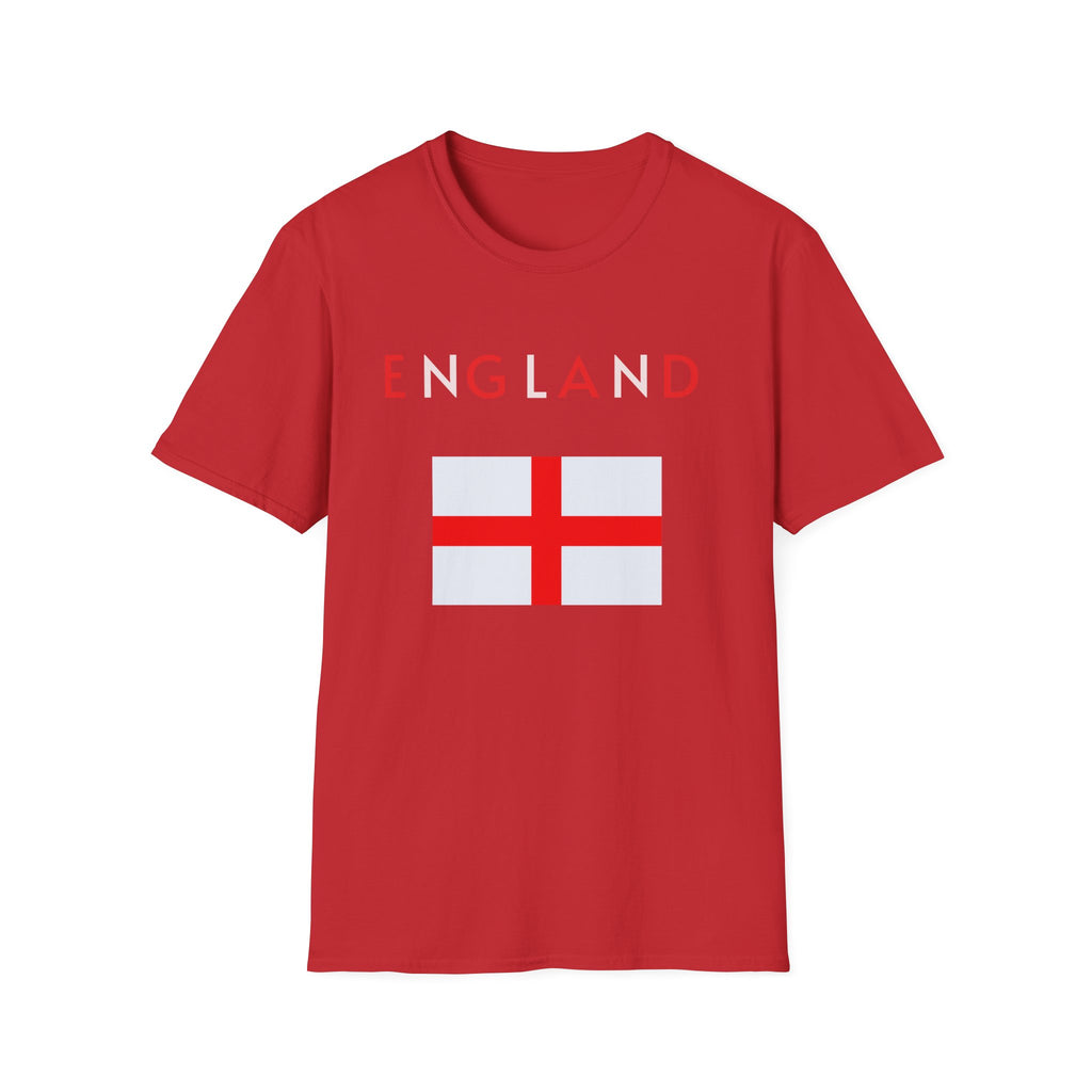 England Flag T‑Shirt — Minimal St. George’s Cross Tee