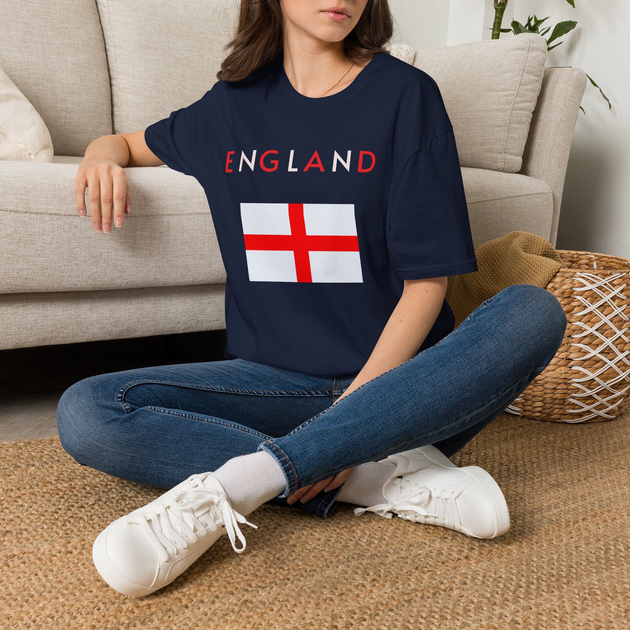 England Flag T‑Shirt — Minimal St. George’s Cross Tee