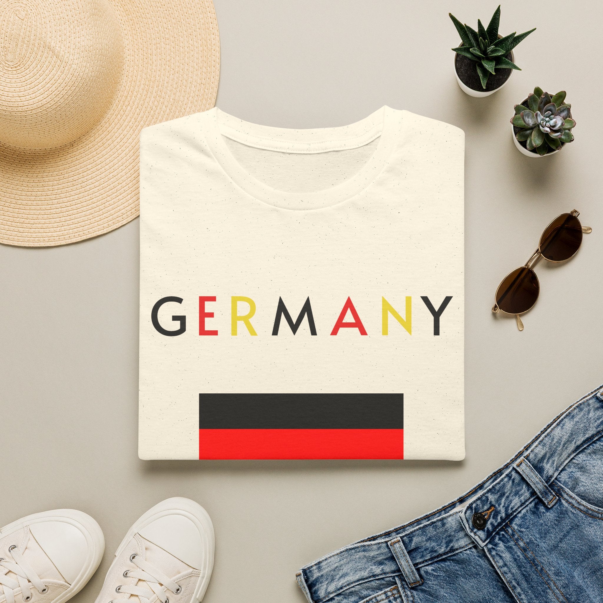Germany Flag T-Shirt — Minimal German Pride Tee