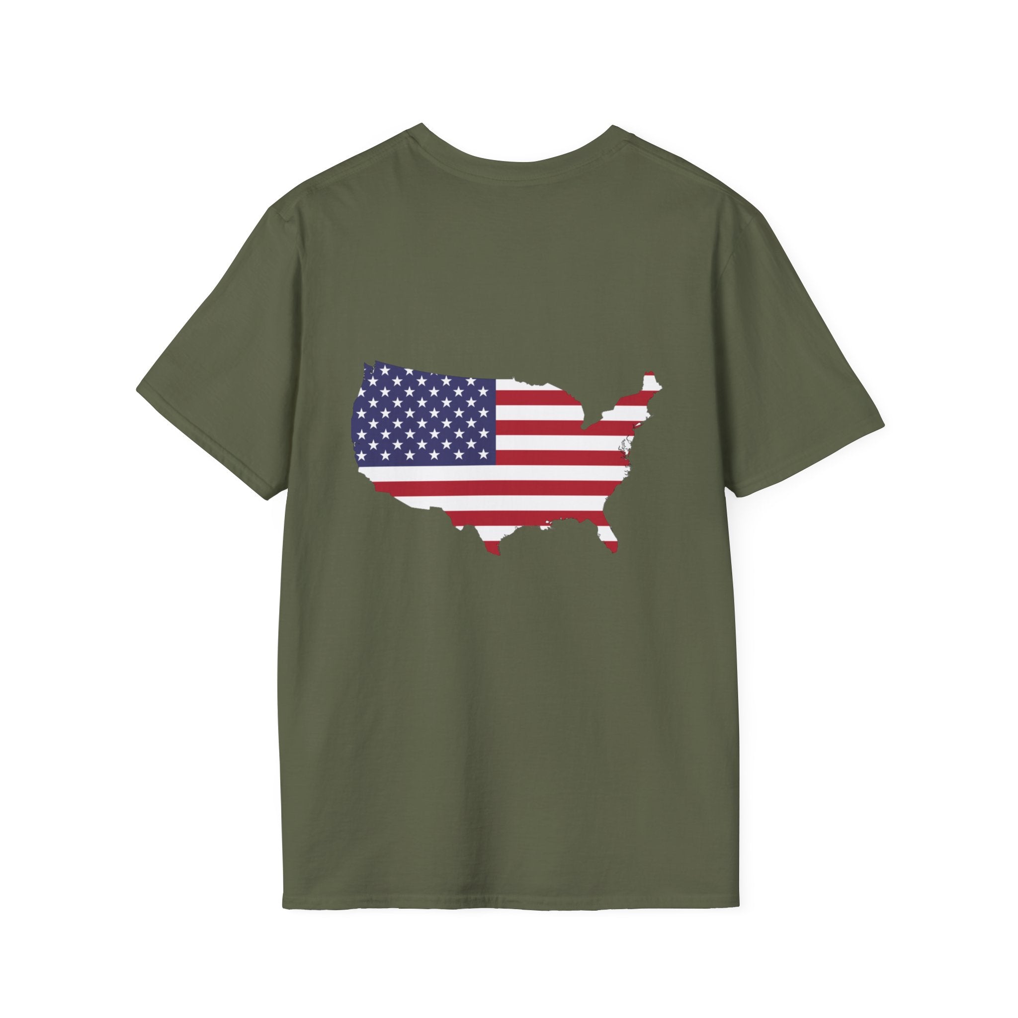 USA Flag Tee — Patriotic U A Graphic T-Shirt