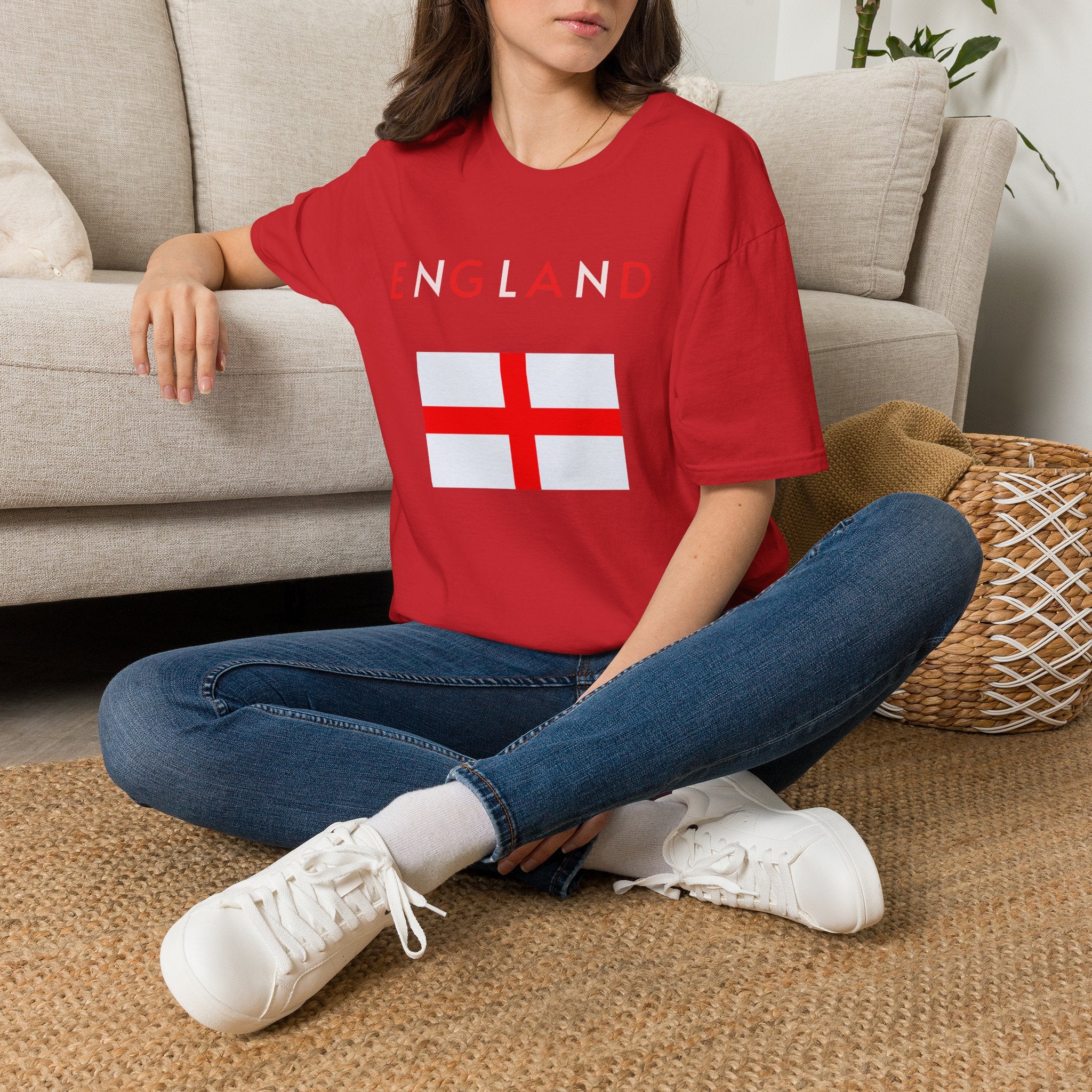 England Flag T‑Shirt — Minimal St. George’s Cross Tee