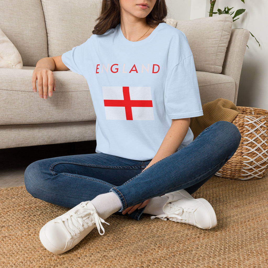 England Flag T‑Shirt — Minimal St. George’s Cross Tee