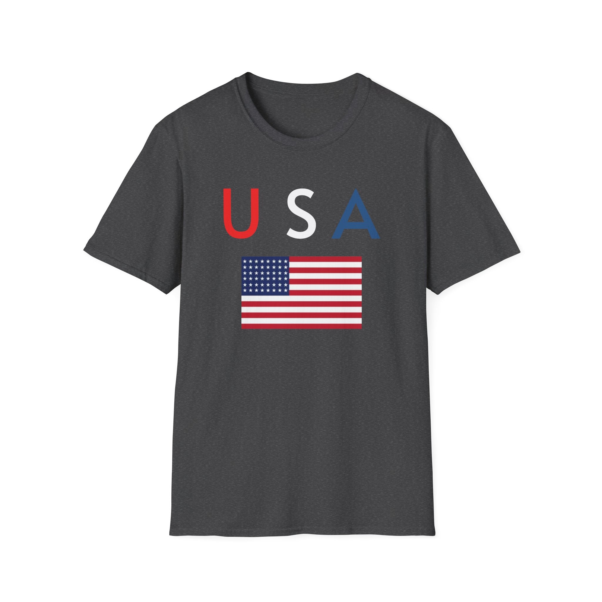 USA Flag Tee — Patriotic U A Graphic T-Shirt