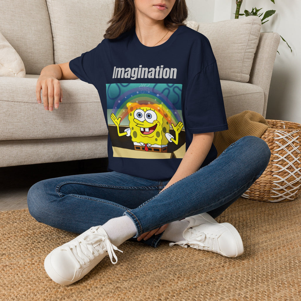 Imagination SpongeBob T-Shirt — Rainbow Cartoon Graphic Tee