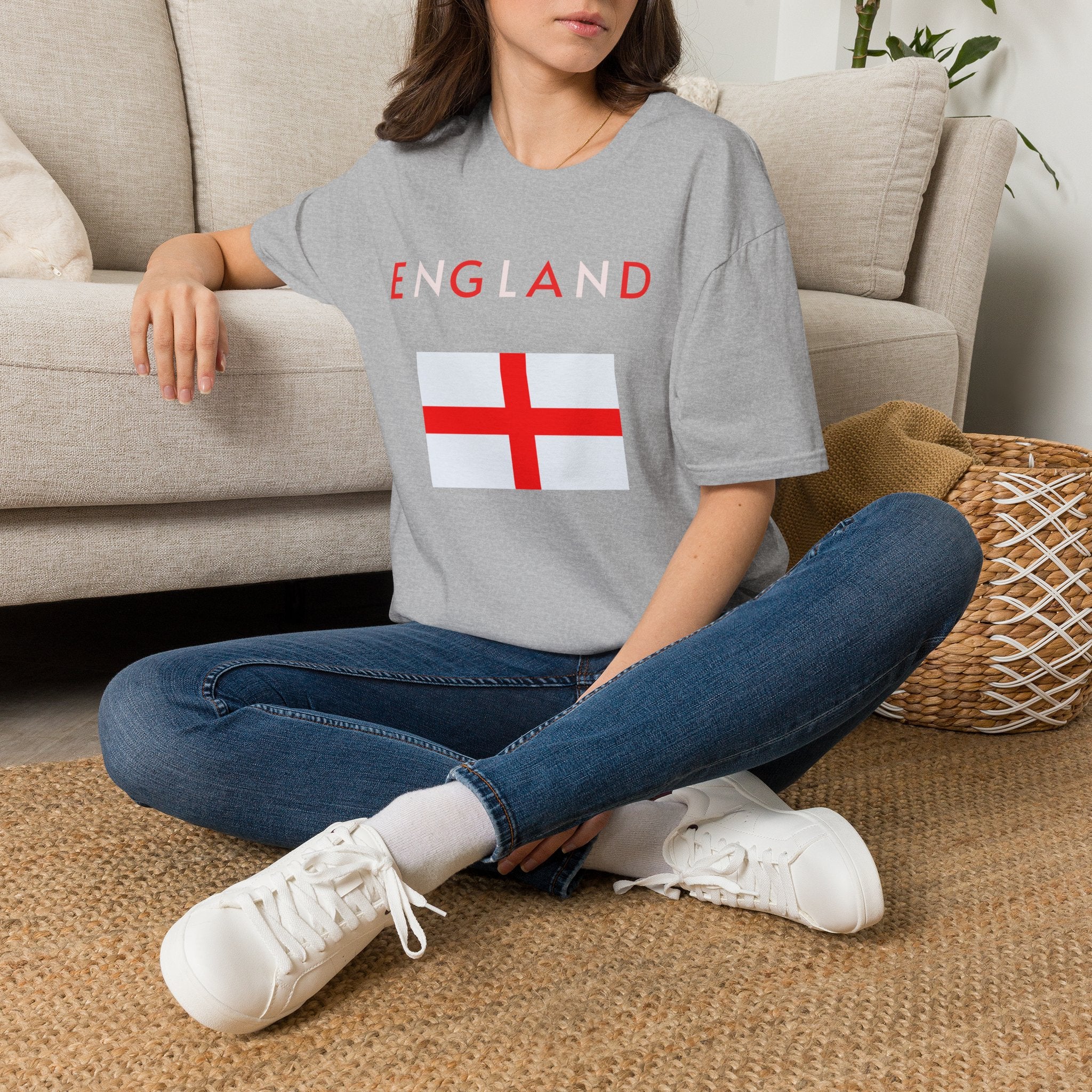 England Flag T‑Shirt — Minimal St. George’s Cross Tee