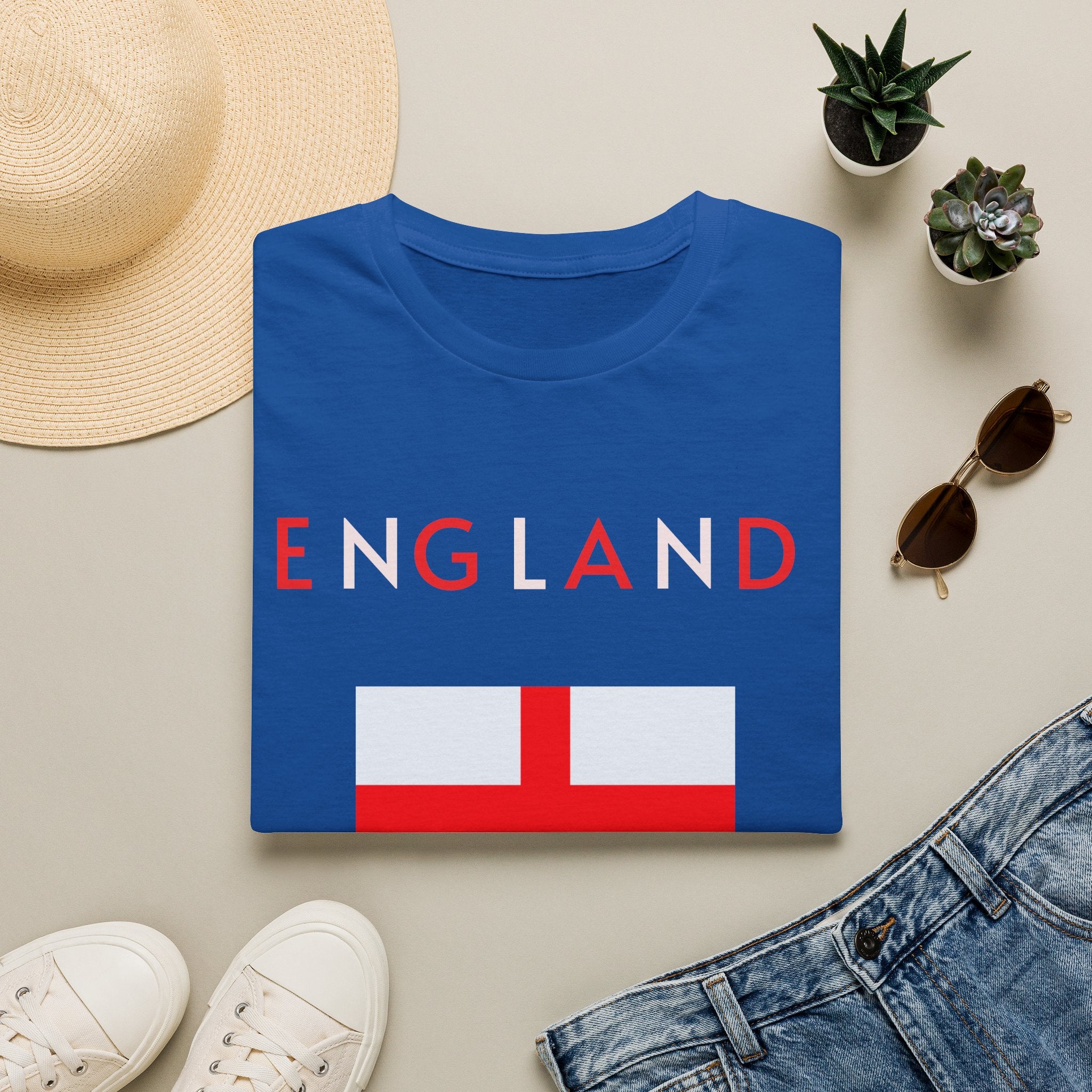 England Flag T‑Shirt — Minimal St. George’s Cross Tee