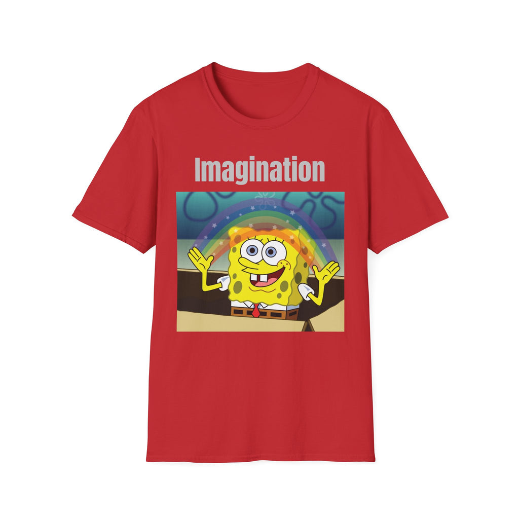 Imagination SpongeBob T-Shirt — Rainbow Cartoon Graphic Tee