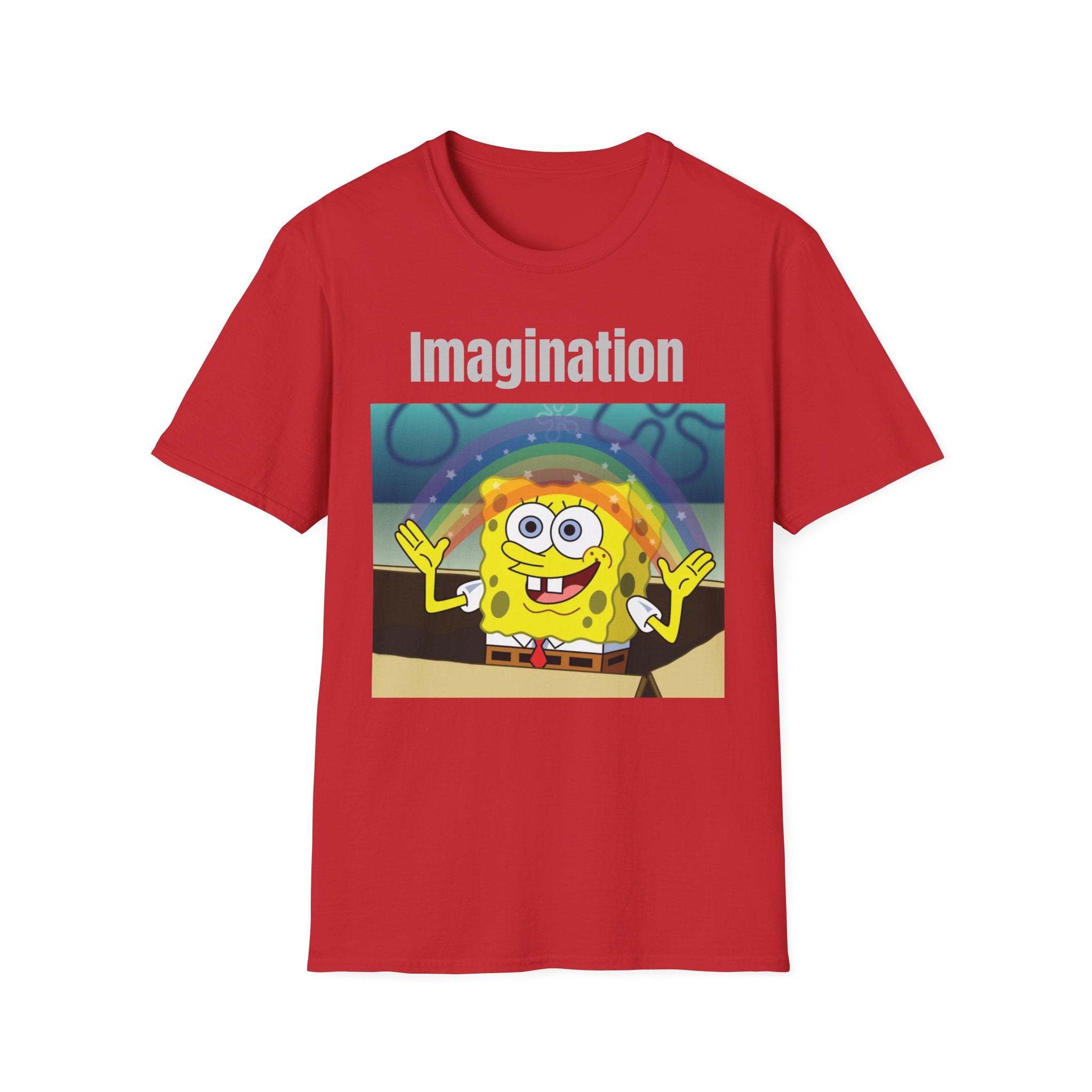 Imagination SpongeBob T-Shirt — Rainbow Cartoon Graphic Tee