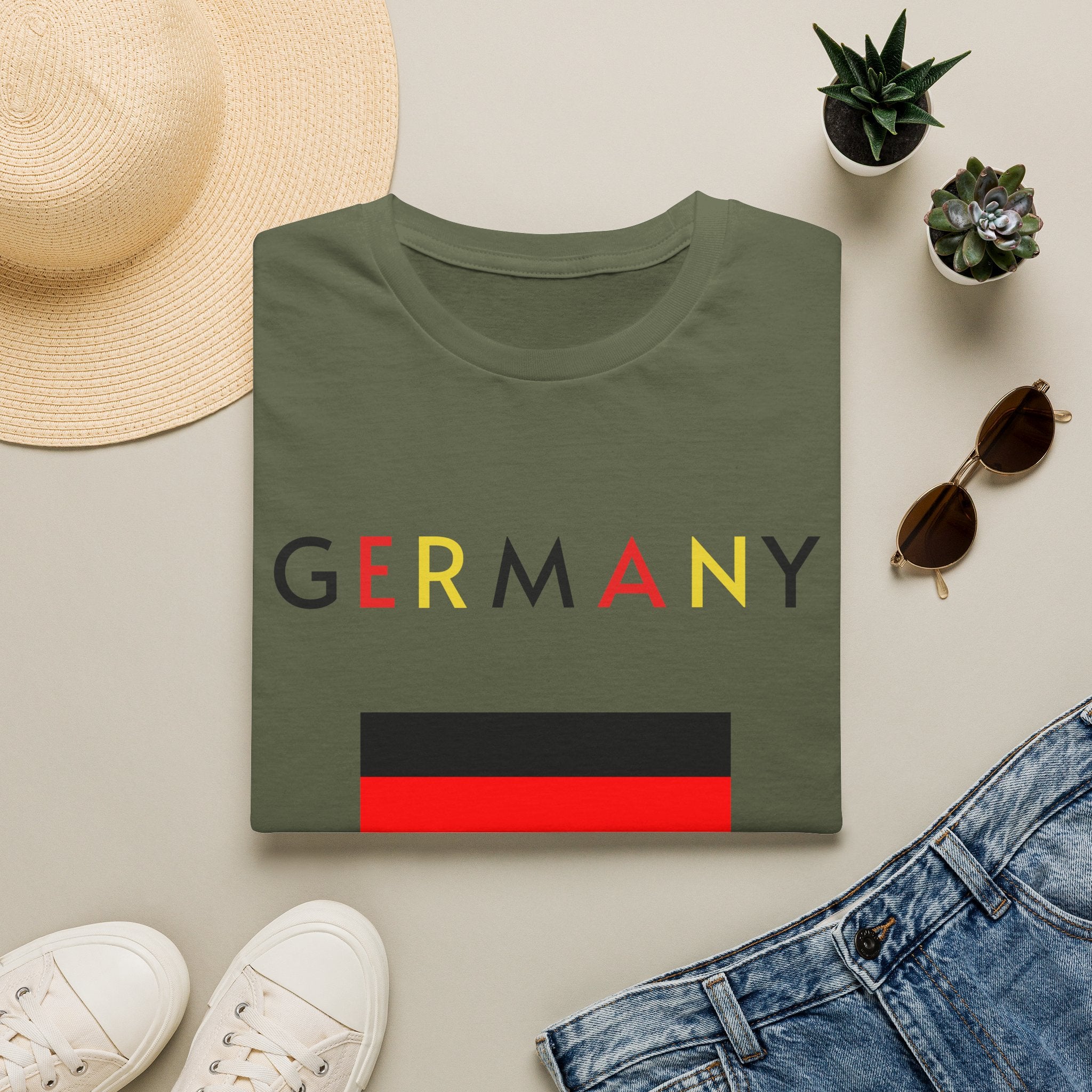 Germany Flag T-Shirt — Minimal German Pride Tee