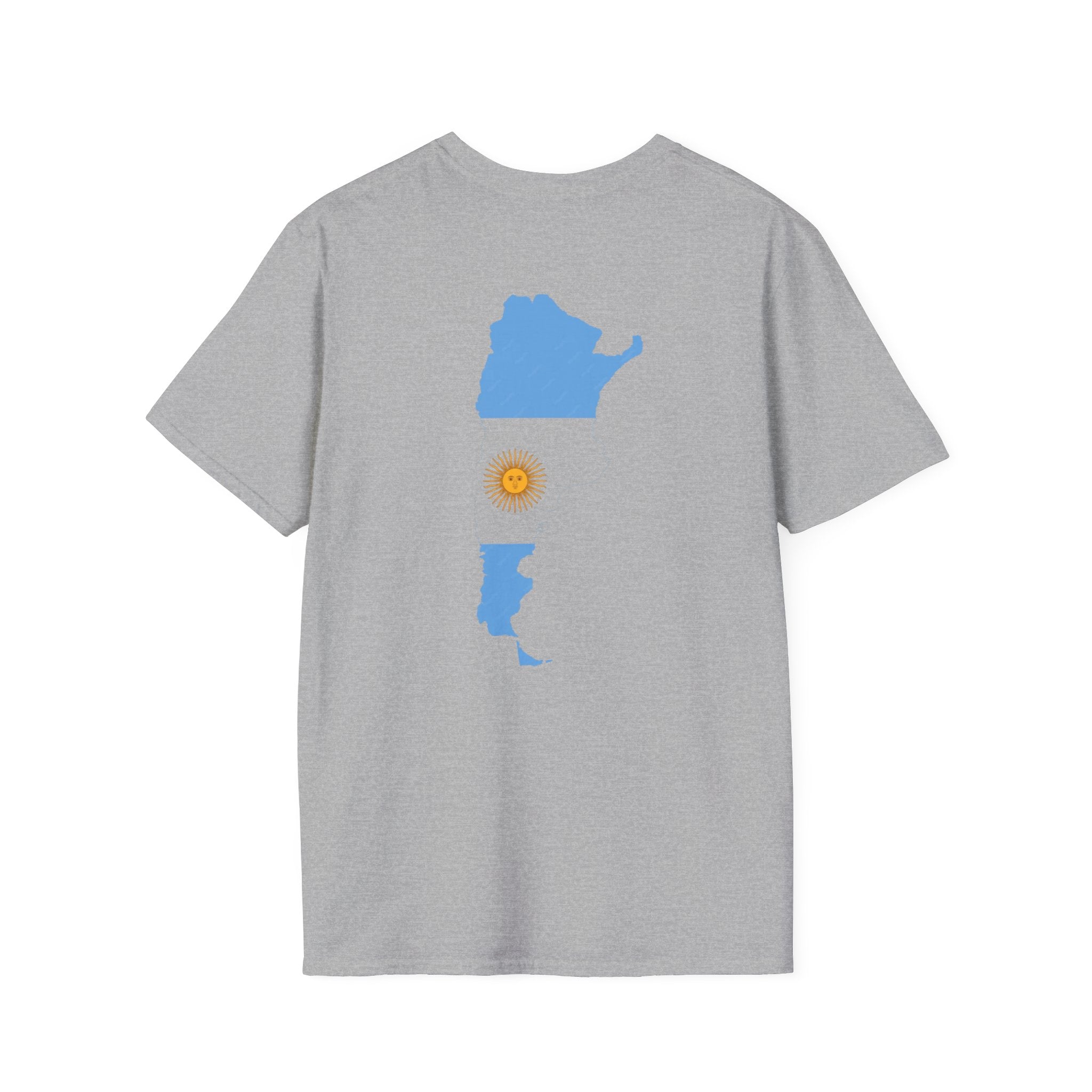 Argentina Flag T-Shirt — Retro Blue White Sun Soccer Fan Tee