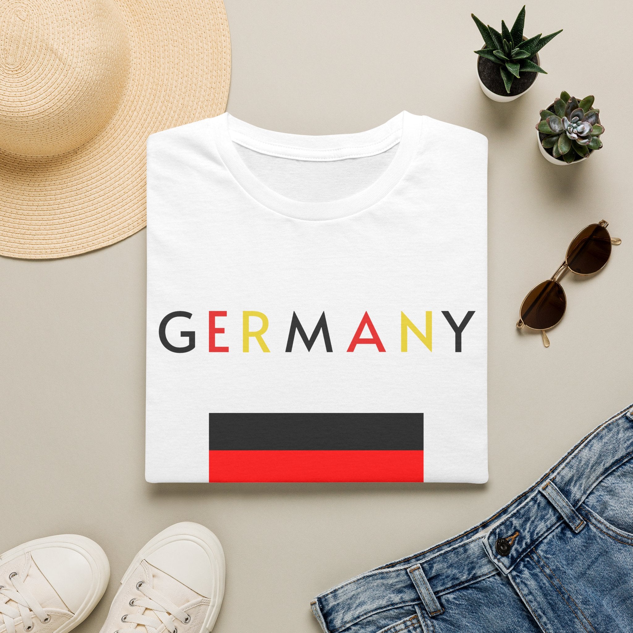 Germany Flag T-Shirt — Minimal German Pride Tee