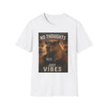 No Thoughts Just Vibes T-Shirt — Retro Sunglasses Capybara Graphic Tee