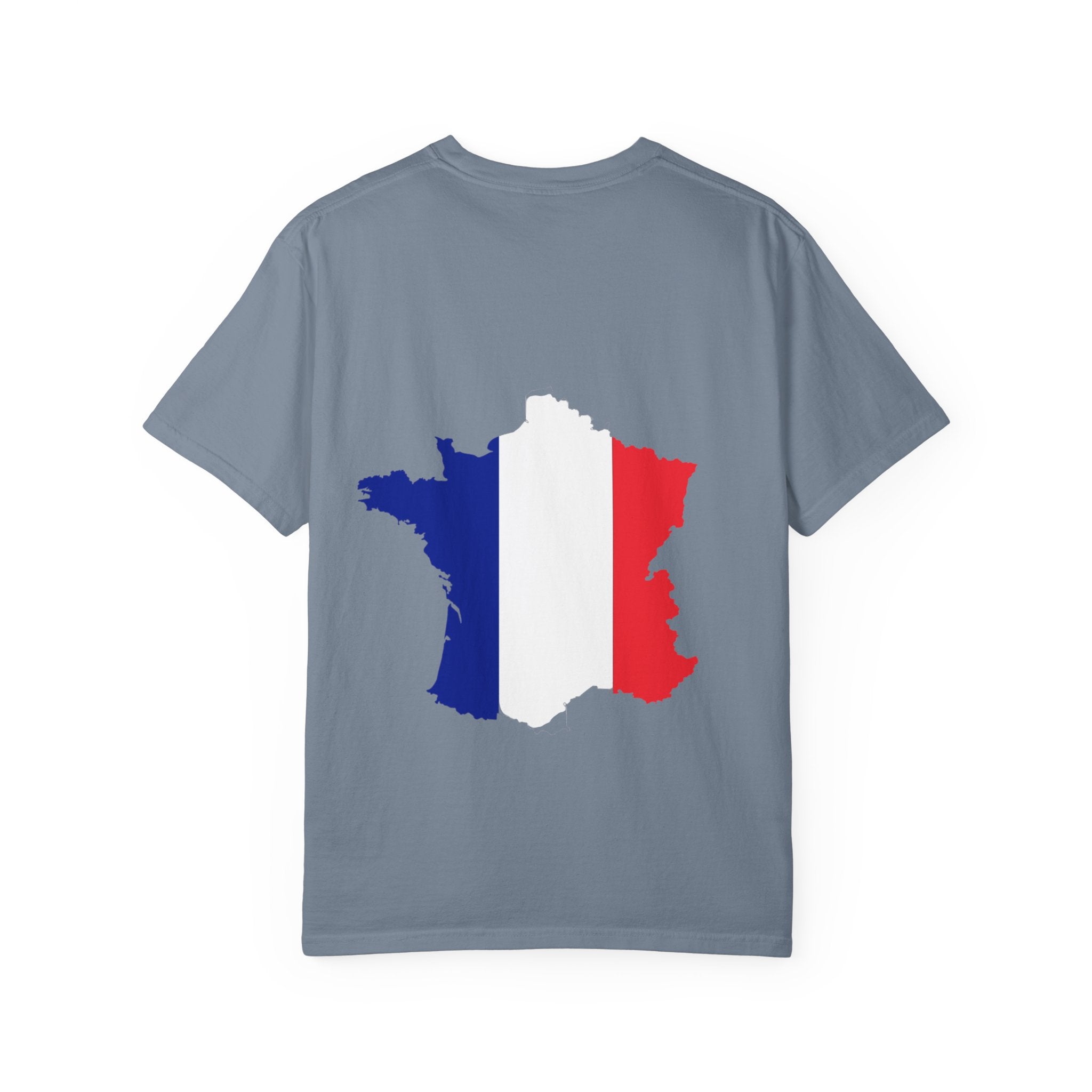 France Flag T-Shirt — Tricolore Map & FR CE Graphic