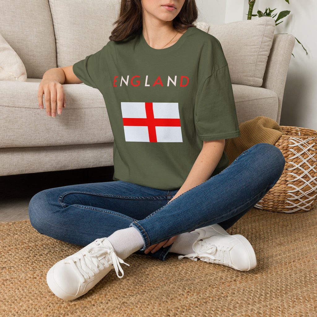 England Flag T‑Shirt — Minimal St. George’s Cross Tee