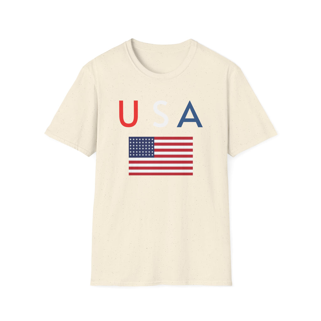USA Flag Tee — Patriotic U A Graphic T-Shirt