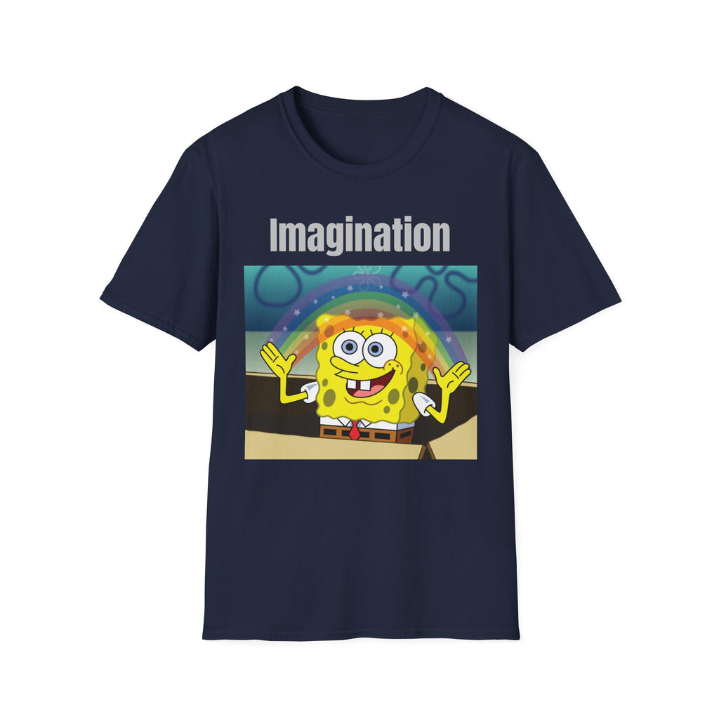 Imagination SpongeBob T-Shirt — Rainbow Cartoon Graphic Tee
