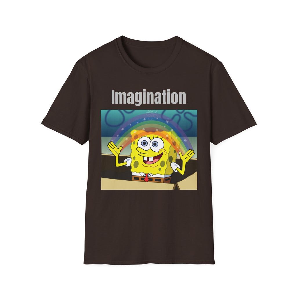 Imagination SpongeBob T-Shirt — Rainbow Cartoon Graphic Tee