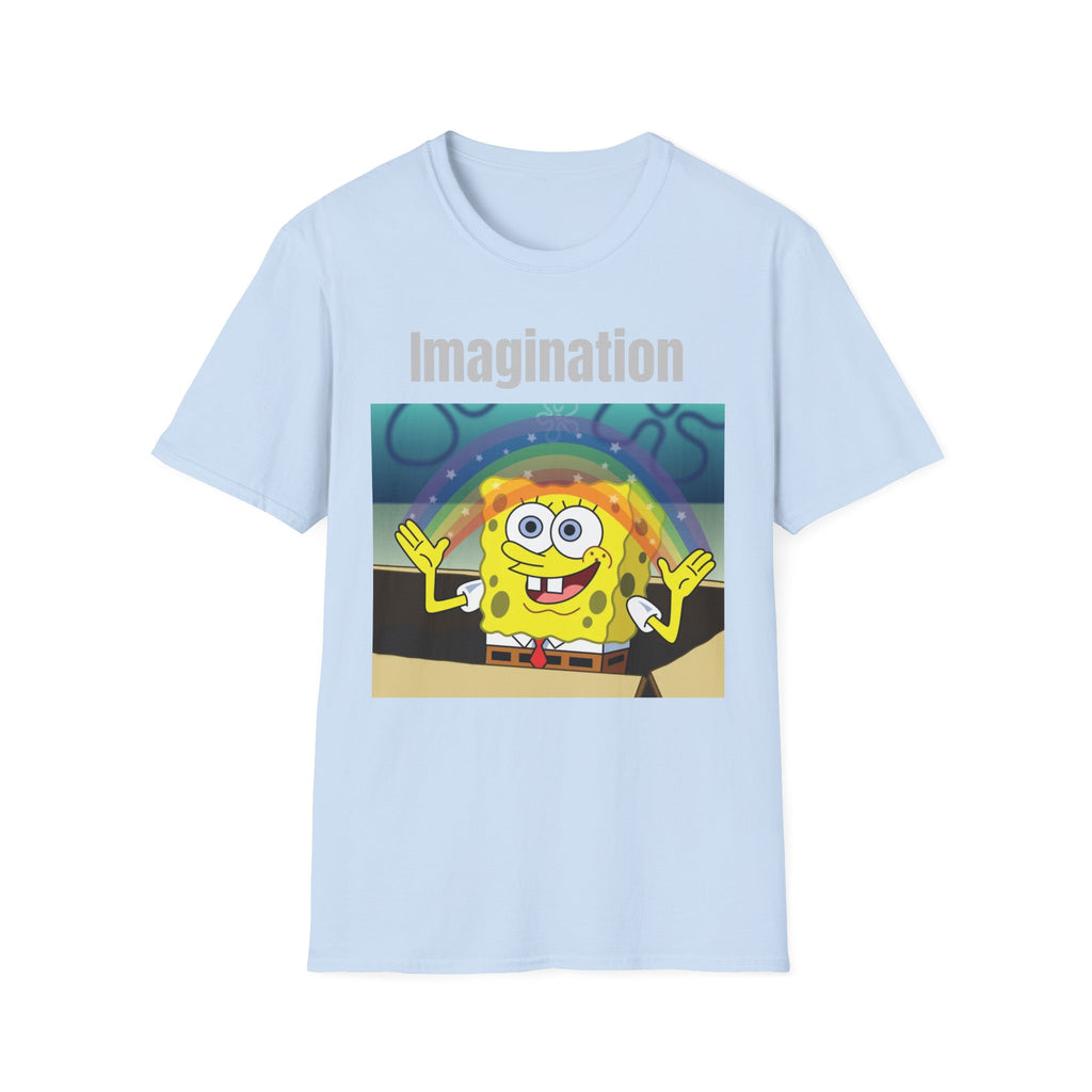 Imagination SpongeBob T-Shirt — Rainbow Cartoon Graphic Tee