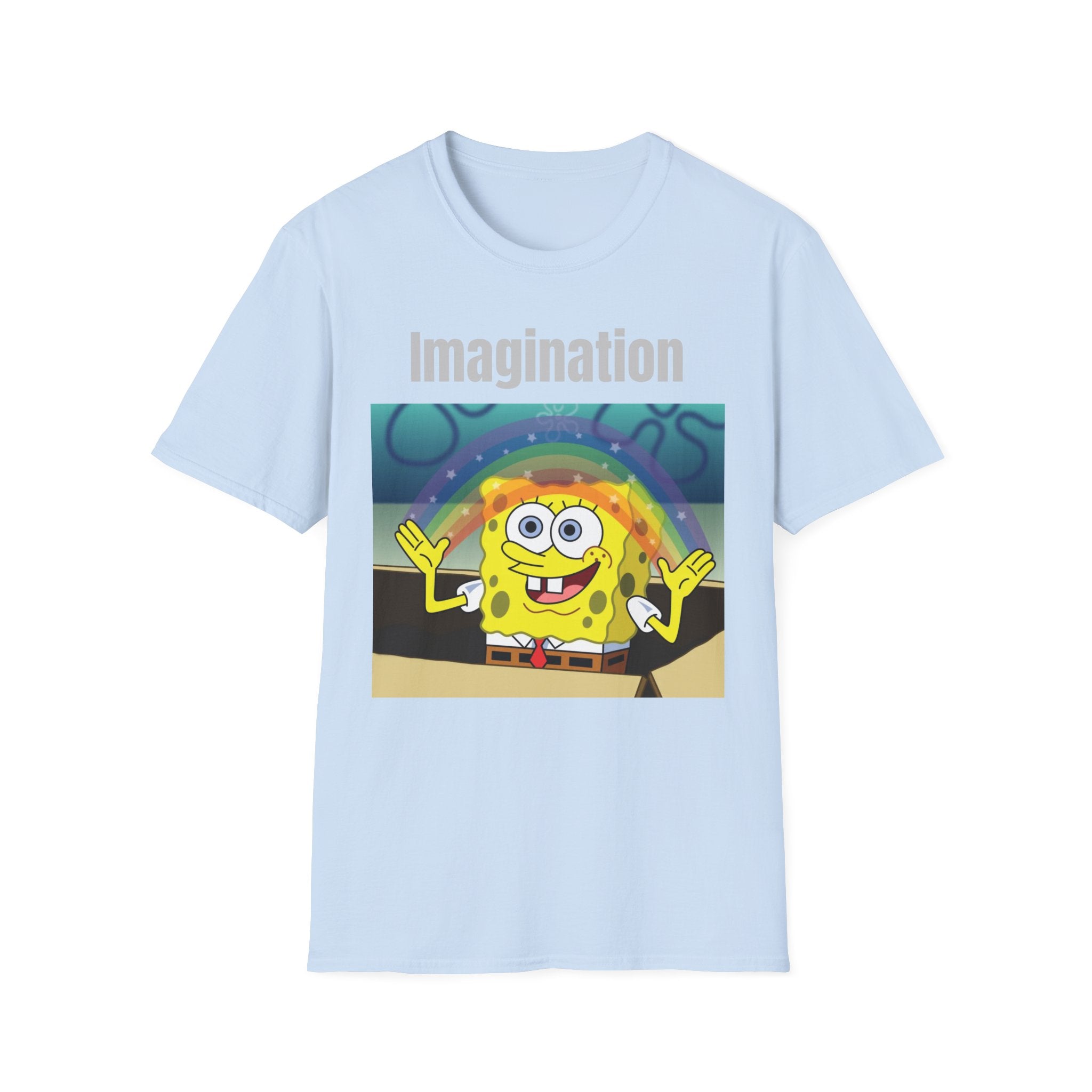 Imagination SpongeBob T-Shirt — Rainbow Cartoon Graphic Tee