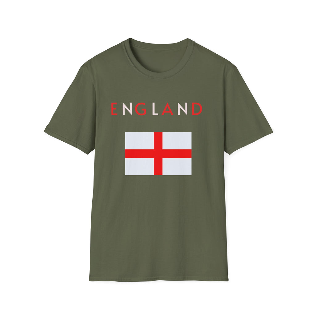 England Flag T‑Shirt — Minimal St. George’s Cross Tee
