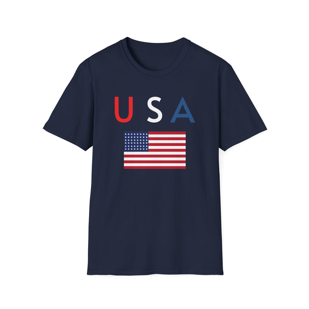 USA Flag Tee — Patriotic U A Graphic T-Shirt