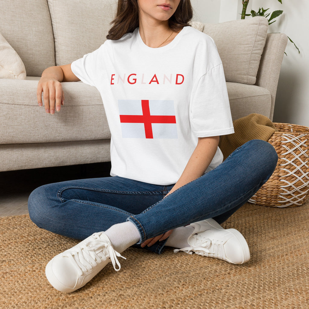 England Flag T‑Shirt — Minimal St. George’s Cross Tee